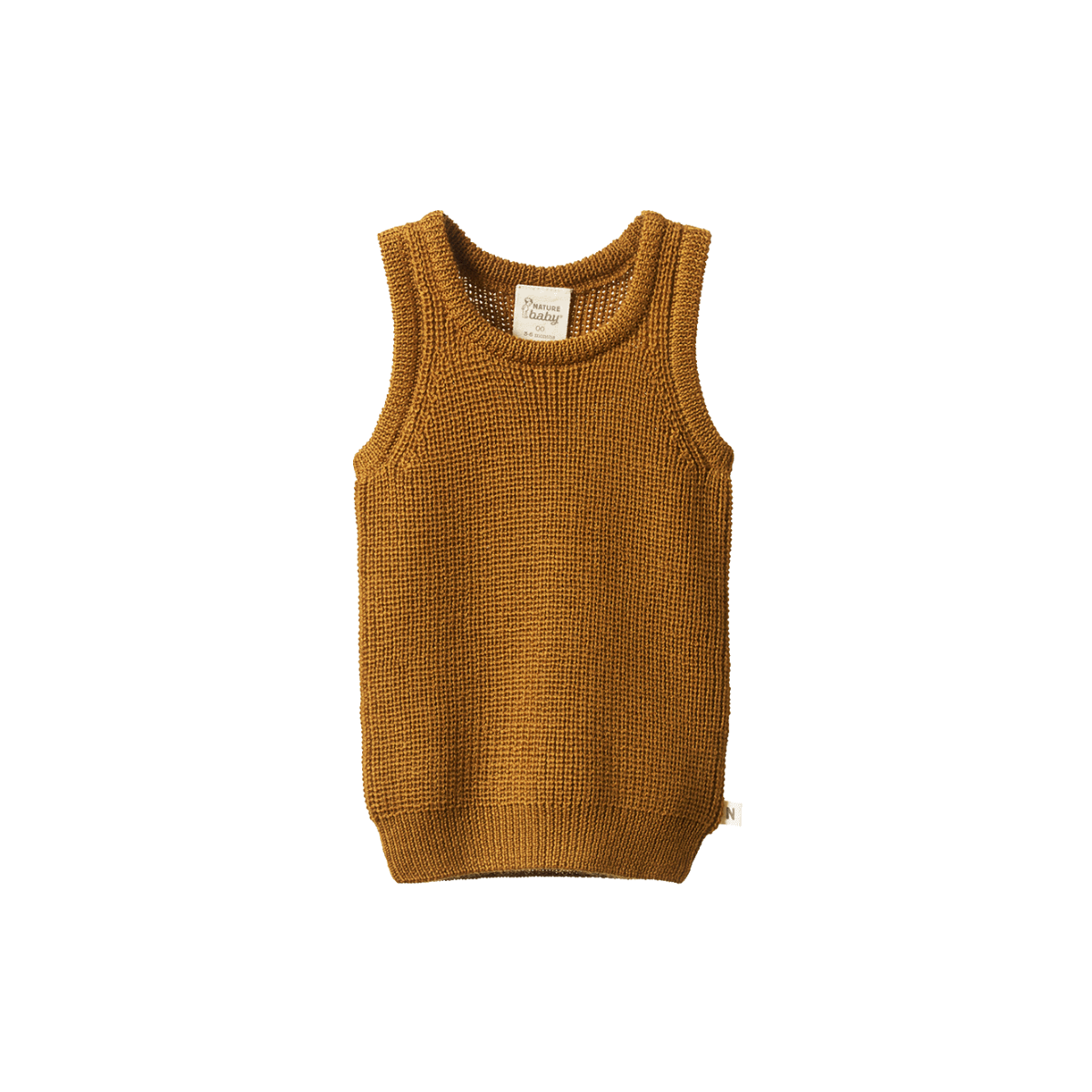 Nature Baby Merino Chunky Knit Vest - Thyme