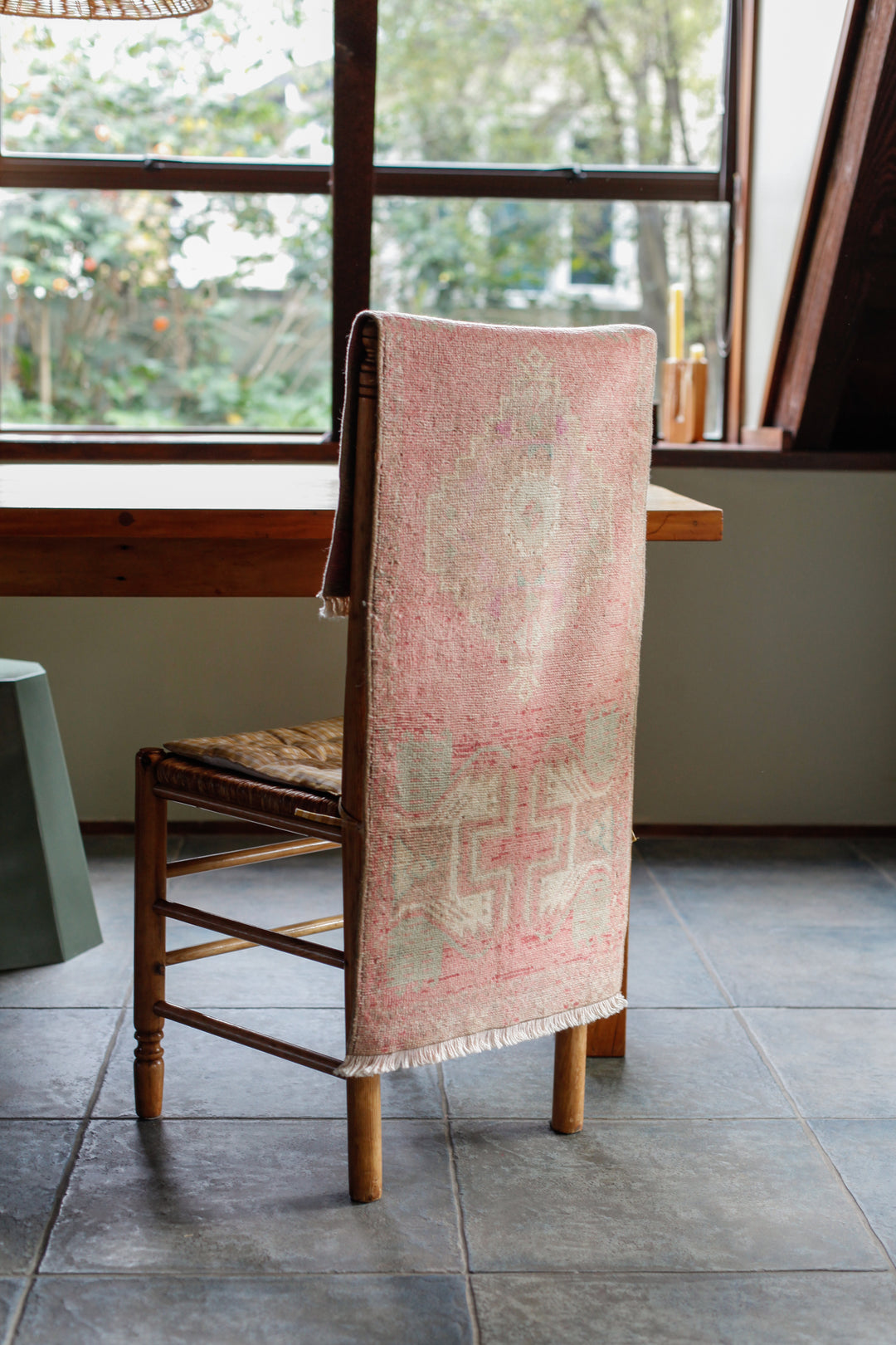 ✦vintage rug✦　138cm×70cm　インド産　ダブルノット Mini Vintage Rug #9 – Blackbird Goods