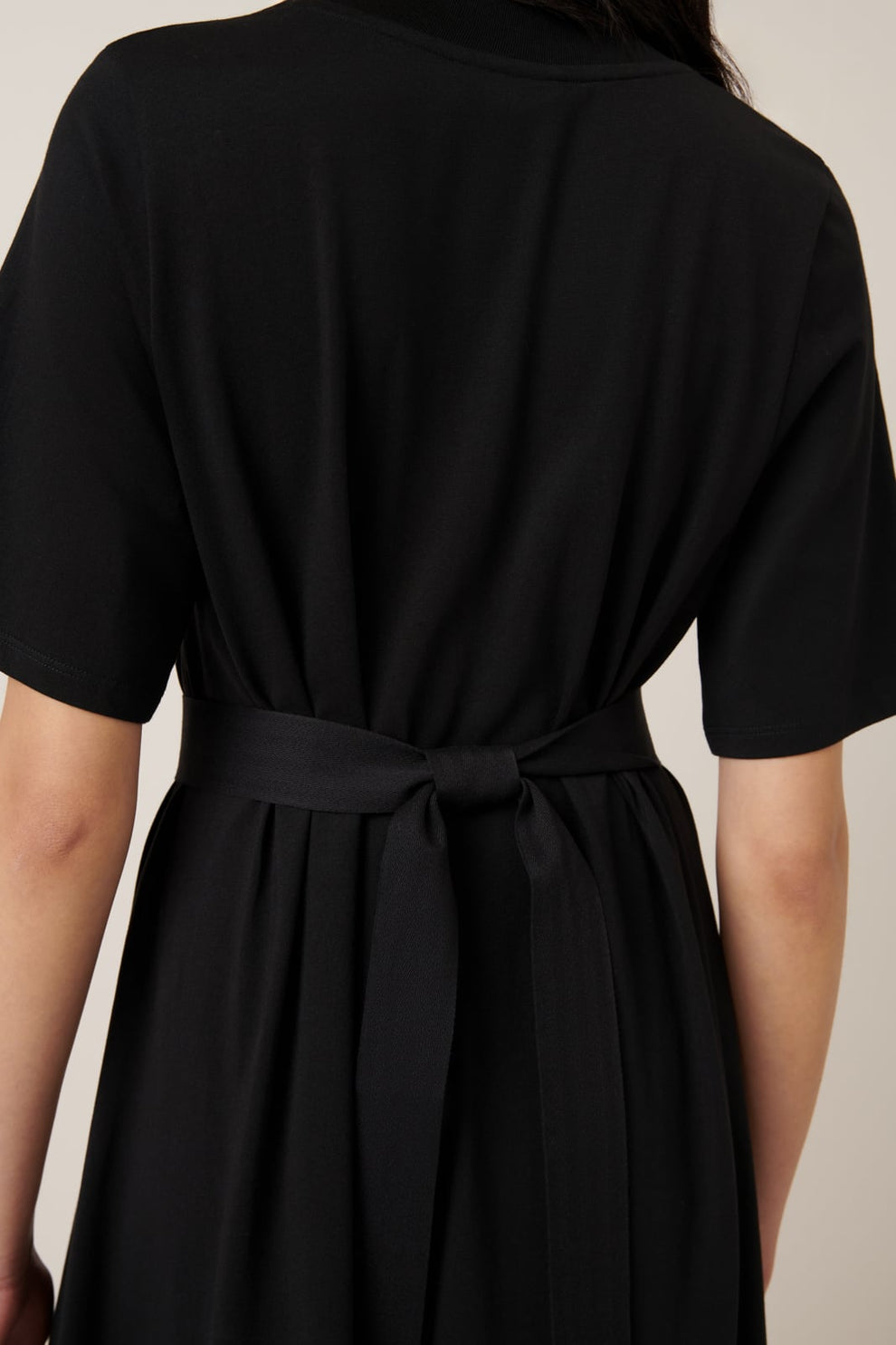 black t shirt swing dress Women Casual Crewneck Short Sleeve Pockets Swing T-Shirt Dress